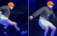 Bad Bunny cae aparatosamente durante su concierto en Mxico y queda tendido en el suelo