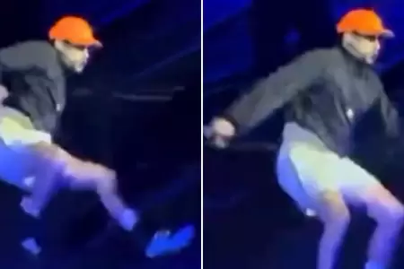 Bad Bunny cae aparatosamente durante su concierto en Mxico