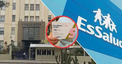 Minsa entrega tercer lote de Tacrolimus a EsSalud
