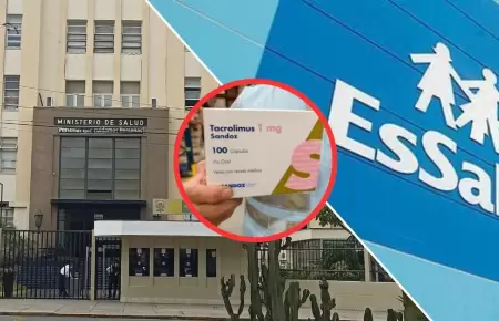 Minsa entrega tercer lote de Tacrolimus a EsSalud