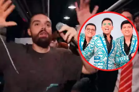 Ibai Llanos baila y canta canciones de Grupo 5.