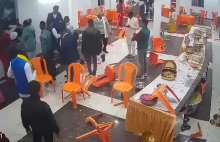 Pelea en fiesta de bodas por falta de postres.