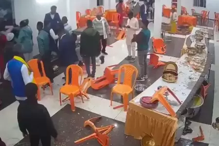 Pelea en fiesta de bodas por falta de postres.