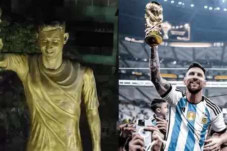 Construyen imponente estatua de Messi en India