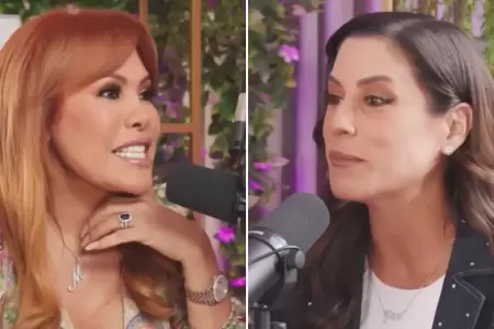 Magaly da la bendici�n a canal de Mar�a P�a