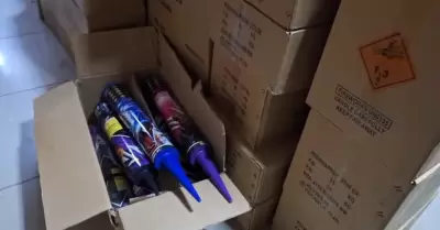 PNP incauta pirot�cnicos en VMT