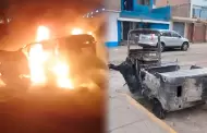 SMP: Vecinos linchan a presuntos ladrones de autopartes y queman su moto