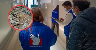 Defensora del Pueblo supervisa atencin a heridos de colapso de coliseo en Puno