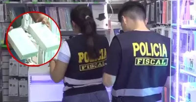 PNP incauta productos de dudosa procedencia en Miraflores