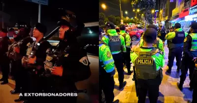 PNP, FFAA y serenazgo en megaoperativos de control territorial en Lima Sur.