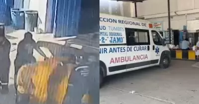 Deflagraci�n de motor a gas casi causa tragedia en instituto de Tumbes.
