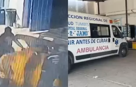 Deflagracin de motor a gas casi causa tragedia en instituto de Tumbes.