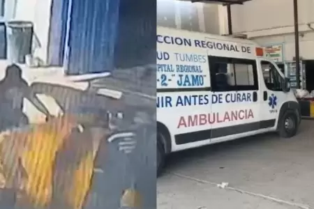 Deflagraci�n de motor a gas casi causa tragedia en instituto de Tumbes.