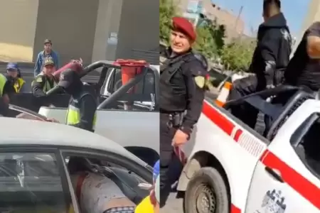 Hombre fue atacado dentro de su auto cerca de la estaci�n Bay�var en SJL.