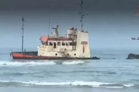 Dos adolescentes desaparecen tras ingresar a peligroso buque encallado en Ventan