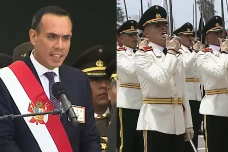 Presidente Jos� Jer� en ceremonia de graduaci�n de Escuela Militar de Chorrillos