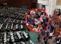 Congresistas se agarran a golpes en plena sesi�n: una legisladora resulta lesionada y obligan a suspender el debate