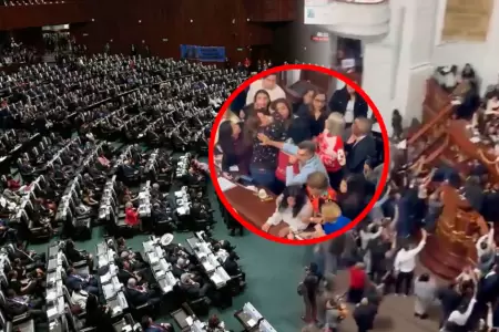 Congresistas se pelean en medio sesi�n parlamentaria.
