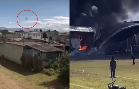 Avi�n se estrell� en zona industrial dejando varios fallecidos.