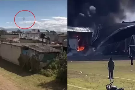 Avi�n se estrell� en zona industrial dejando varios fallecidos.