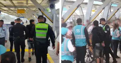 Agresi�n en estaci�n Naranjal del Metropolitano