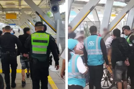 Agresi�n en estaci�n Naranjal del Metropolitano