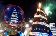 Sin presencia de la alcaldesa, Chiclayo reenciende su �rbol navide�o con nuevo dise�o tras fuerte pol�mica