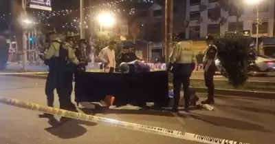 Ate: Joven muere atropellado cuando iba a un intercambio de regalos