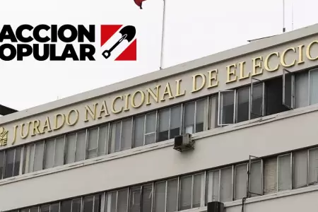 JNE formaliza nulidad de elecciones internas de Acci�n Popular en resoluci�n ofi