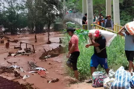 Desborde de r�o en Bolivia deja fallecidos y damnificados.