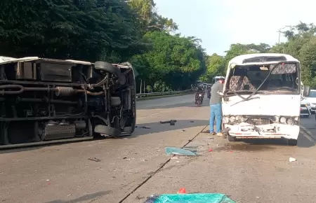 Accidente en el Puente de las Am�ricas.