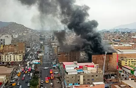 Incendio en La Victoria.