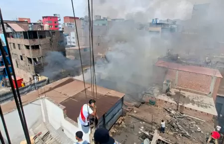 Incendio en La Victoria.