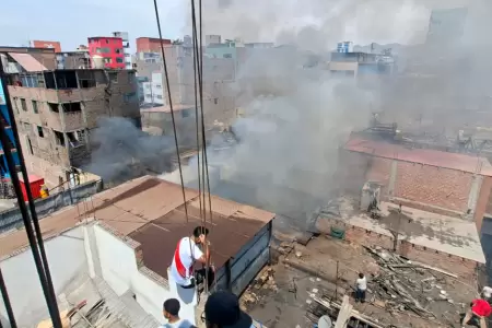 Incendio en La Victoria.