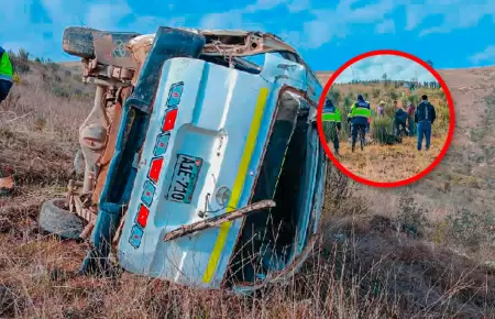 Fatal accidente en Otuzco deja 4 muertos y 8 heridos.