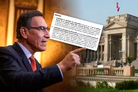 Vizcarra logra que PJ atienda su recurso de apelaci�n.
