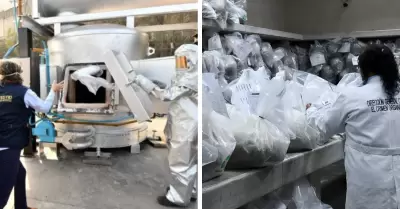 55.6 toneladas de droga decomisada fueron incineradas en 2025