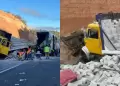 Accidente Fatal: Colisi�n entre bus y cami�n de carga deja dos personas fallecidas y m�s de 20 heridos