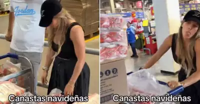 Ale Baigorria y sus canastas navide�as
