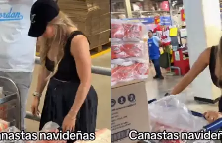 Ale Baigorria y sus canastas navide�as