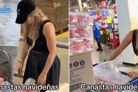 Ale Baigorria y sus canastas navide�as
