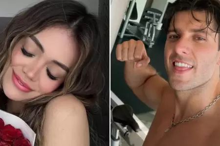 Mayra Go�i es ampayada con Rodrigo Brand