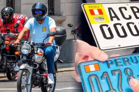 Hoy entra en vigencia el uso de placas con chip para motos.