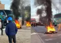 Trabajadores mineros BLOQUEAN la carretera Panamericana Sur en Arequipa por debate del Reinfo