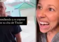 Hombre acude a su cita de Tinder, pero encontr� a su esposa y tuvo INS�LITA reacci�n: "Est�s loca"