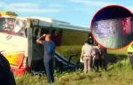 Bus con estudiantes se volc� en la carretera: Reportan al menos 2 fallecidos y m�s de 30 heridos