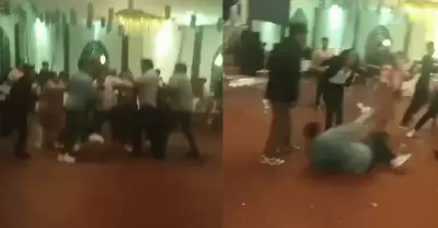 Fiesta de promoci�n en �ncash termina en fuerte pelea