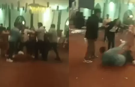 Fiesta de promoci�n en �ncash termina en fuerte pelea
