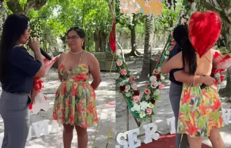 Lis Padilla oficializa su relaci�n con Tania Pinedo en rom�ntica declaraci�n