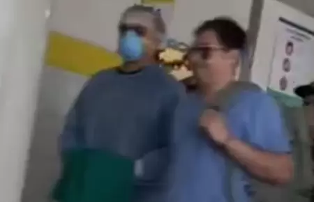 Mart�n Vizcarra fue trasladado de emergencia al Hospital de Ate.